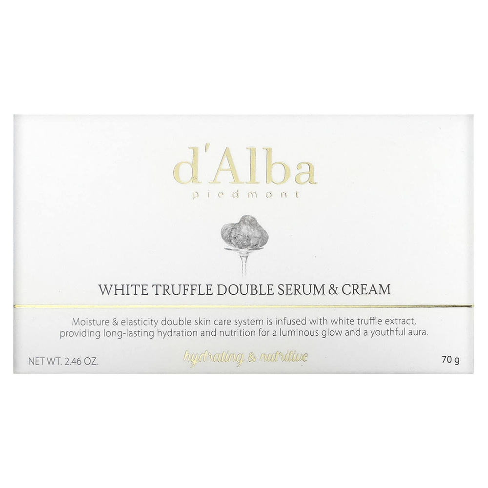 d'Alba, Двойная сыворотка и крем с белым трюфелем, 70 г (2,46 унции)