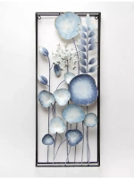 Панно металлическое "Цветы" 71х30 см