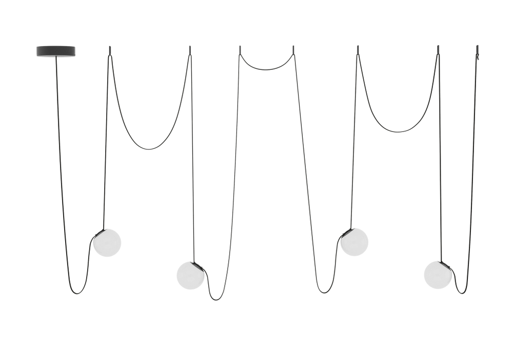Светильник для Sling System,  BUBBLE,  10Вт,  D150xH147 мм,  черный