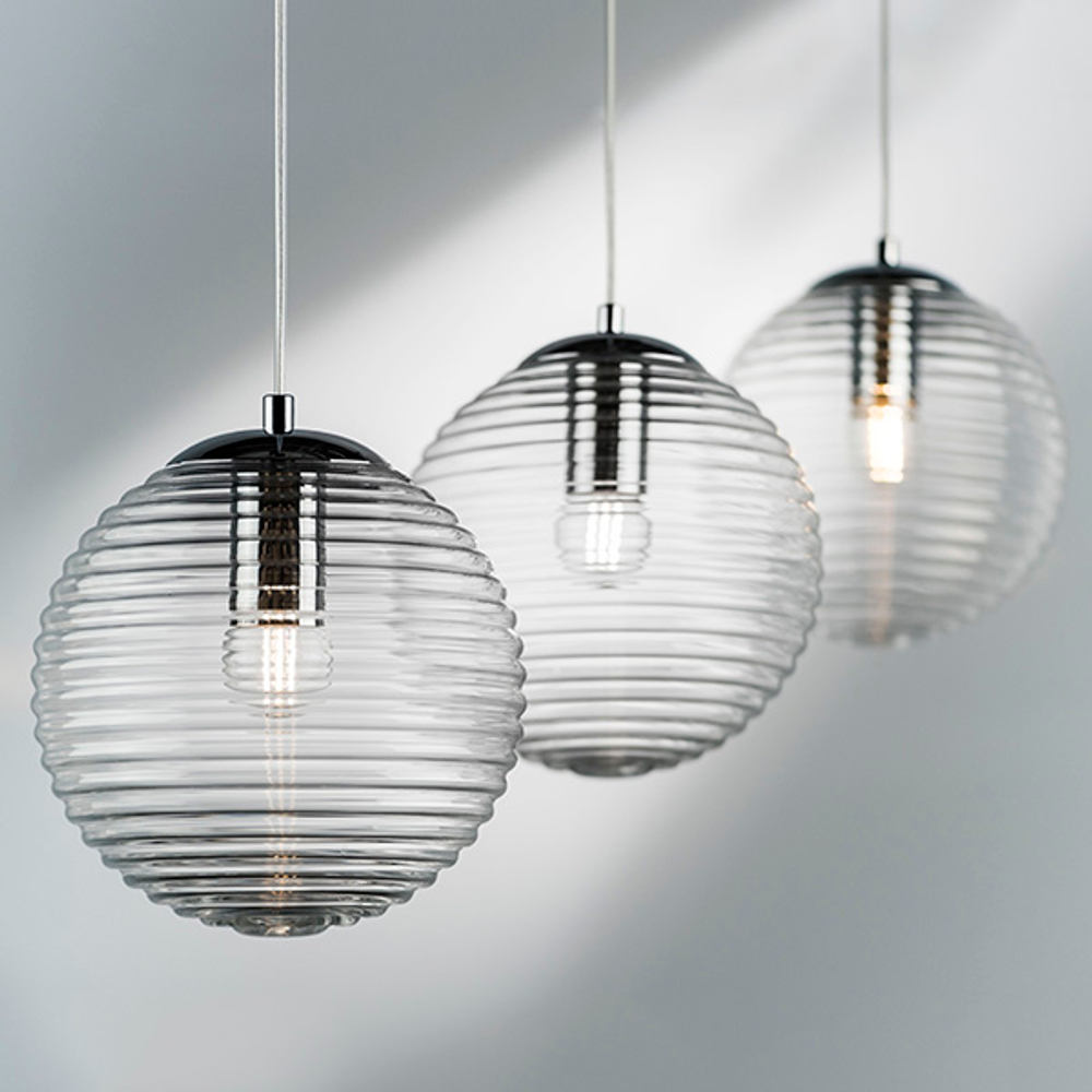 804001 Подвес DISSIMO 1х40W E27 ХРОМ/ПРОЗРАЧНЫЙ