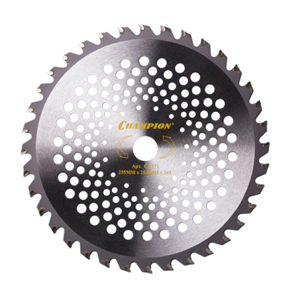 Нож CHAMPION 36 зубчатый d=255*25.4mm  твердосплавные зубцы   C5171