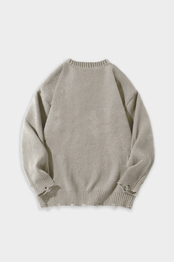 Свитер SHMOT “TORN” Бежевый