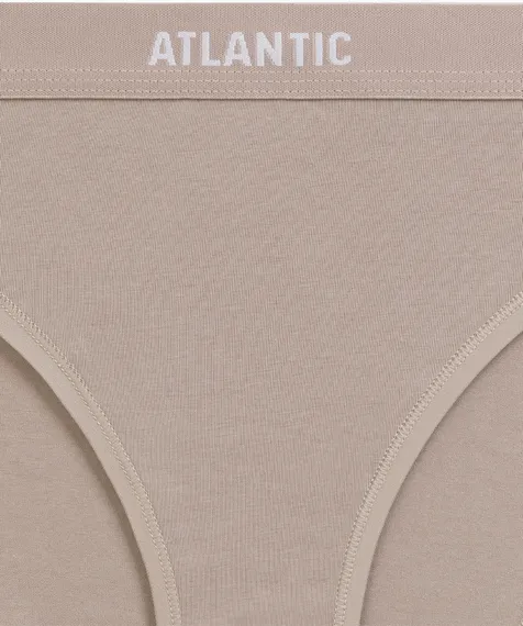 Женские трусы спорт (3шт) Atlantic 3CLP-012, хлопок, персиковый + песочный + светло-бежевый