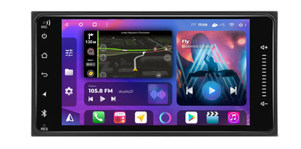 Магнитола для Toyota 200х100мм (7" экран) - FarCar HL071, Android 12, 8-ядер, CarPlay, 4G SIM-слот