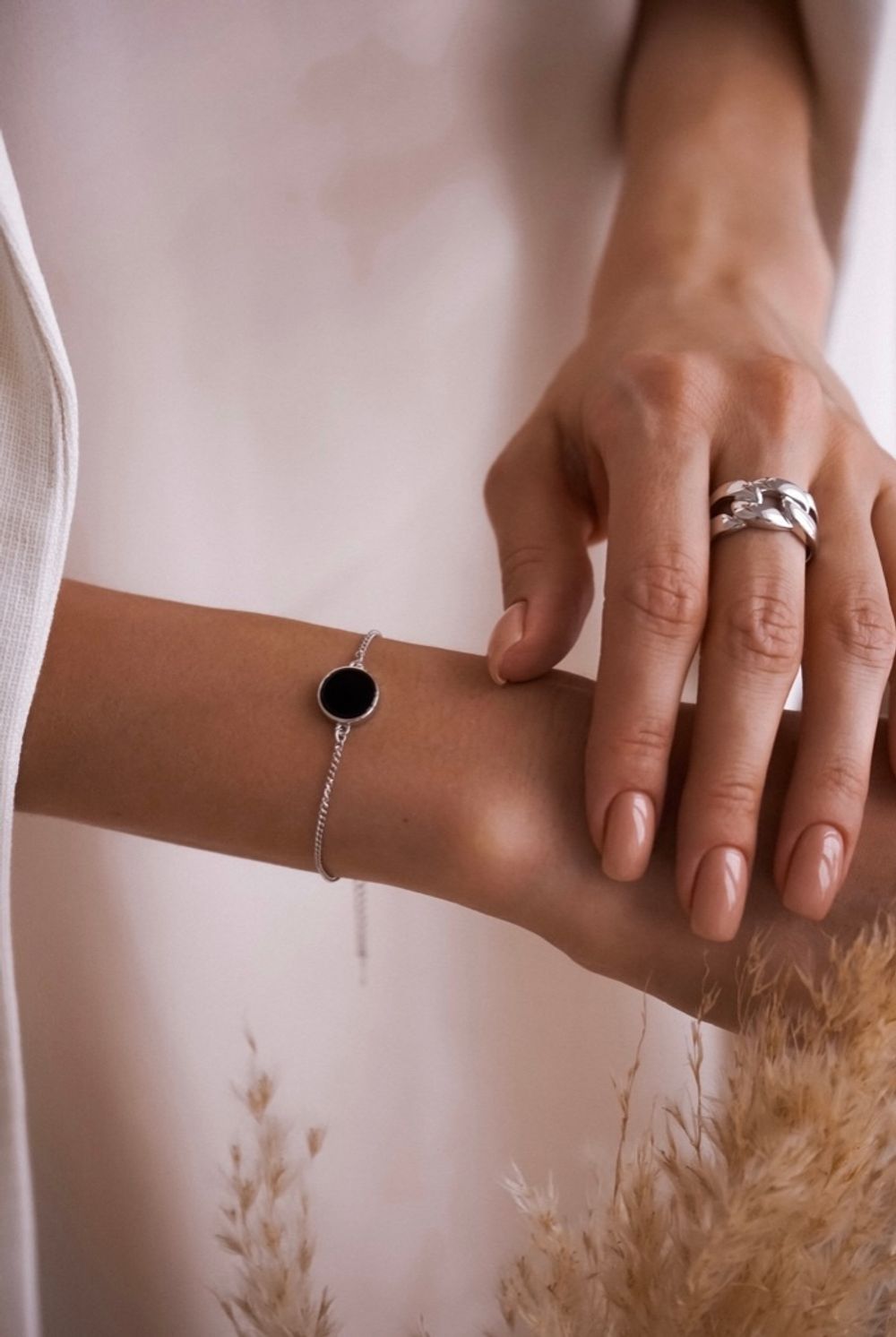 Браслет Black с черным ониксом