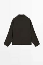 Рубашка с отложным воротником и пуговицами - MASSIMO DUTTI