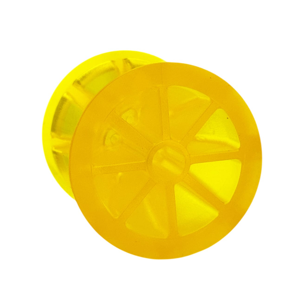 Ролик носовой L=95 мм D=87/54/14.5 мм PVC желтый KNOTT
