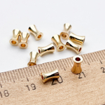 Бусина, цвет золото, размер 6*4 мм, цена за 1 шт