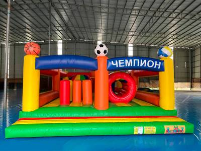 Коммерческий надувной батут «Чемпион», без крыши, 8*5*2,2 м
