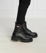 Кожаные ботильоны Tommy Jeans - черный(EN0EN02317)