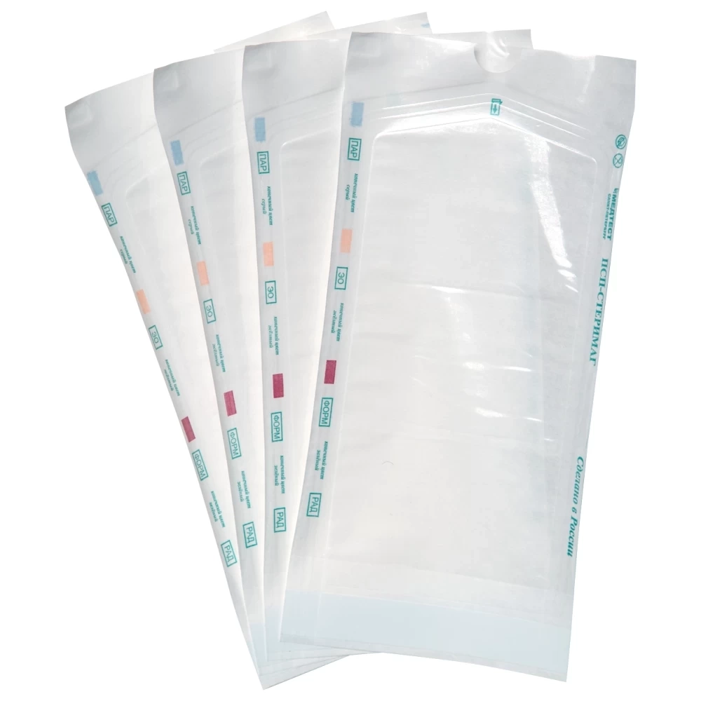 Пакет для стерилизации комбинированный самозаклеивающийся ПСП Медтест 250х400 мм 100 шт