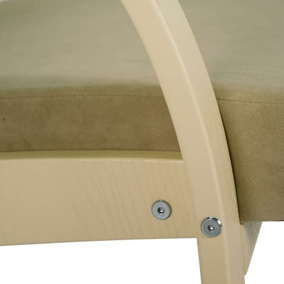 Кресло для отдыха Денди шпон, Ткань ультра санд, каркас дуб шампань шпон