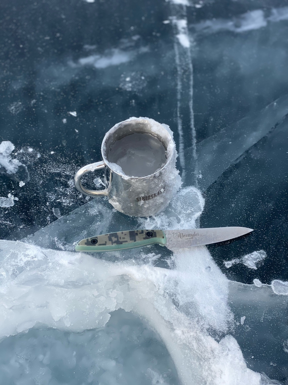 🏆Кухонный нож Alexander S N690 Camo G10