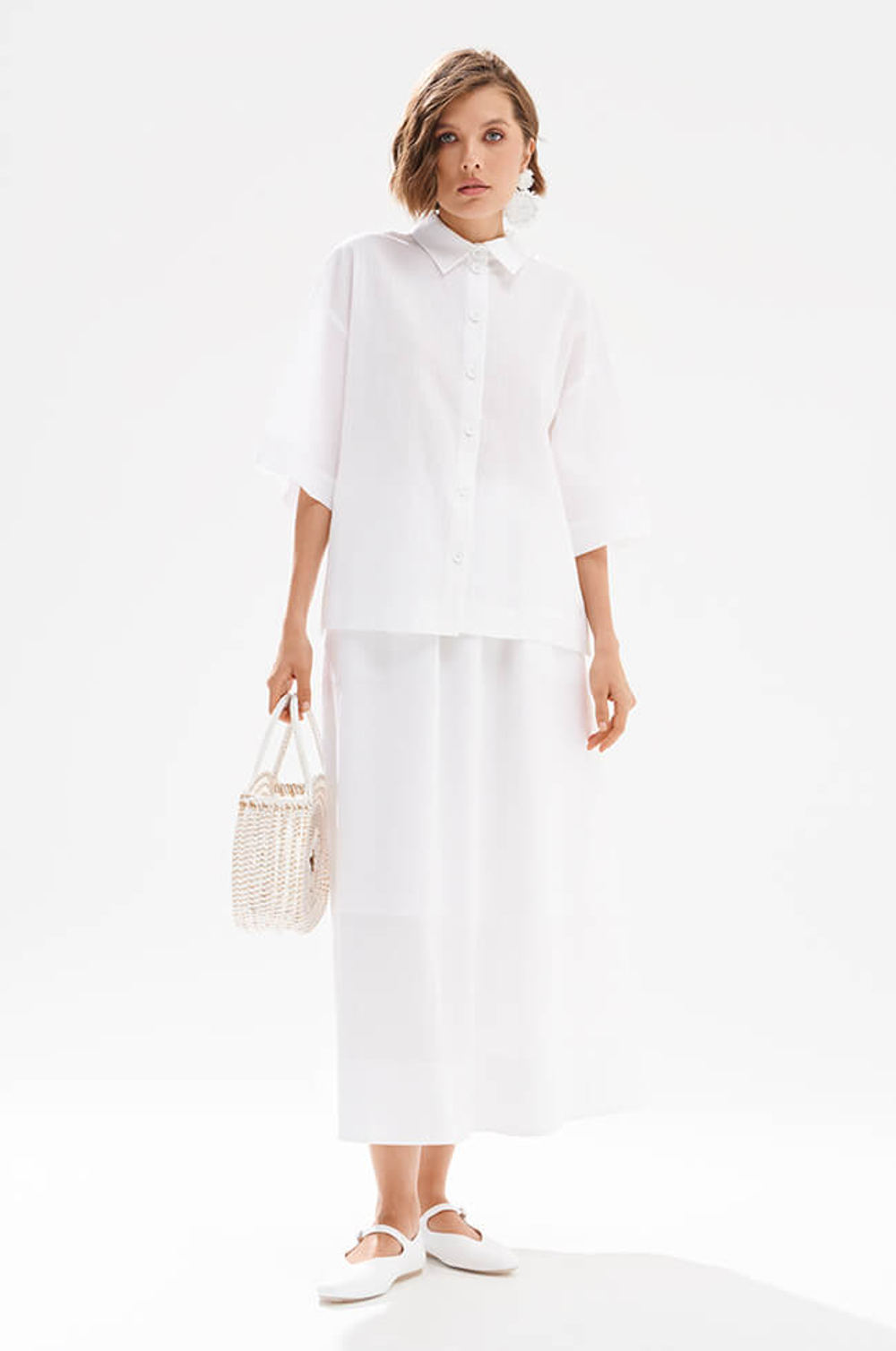 23515 Блузка женская (белый)