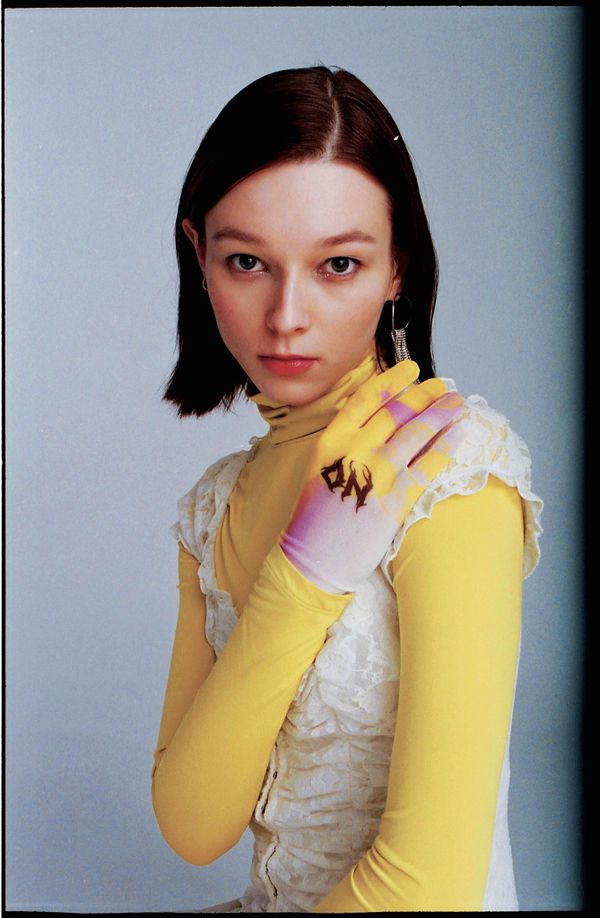 Перчатки Smile желтые - фото 2