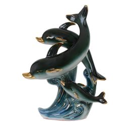 GAEM Фигурка декоративная "Дельфины", L16 W8 H22 см