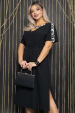 Платье Сказка (черное/лео) П12120 LT Collection