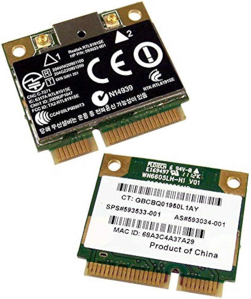 Модем HP 802.11 B/G/N Mini Wireless Wlan Wifi Card RTL8191SE