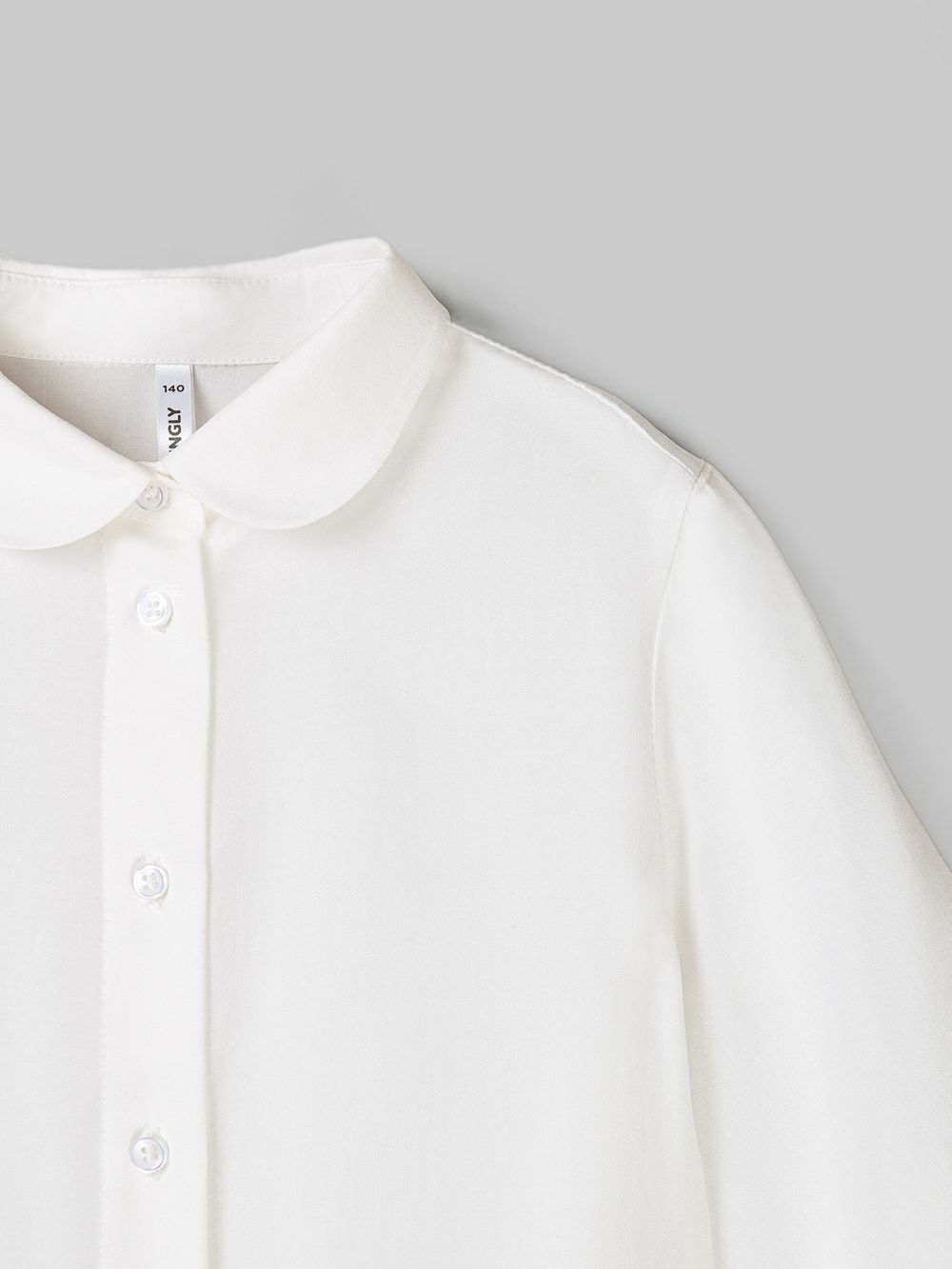 Блузка с коротким рукавом для девочки "Белая" 7+