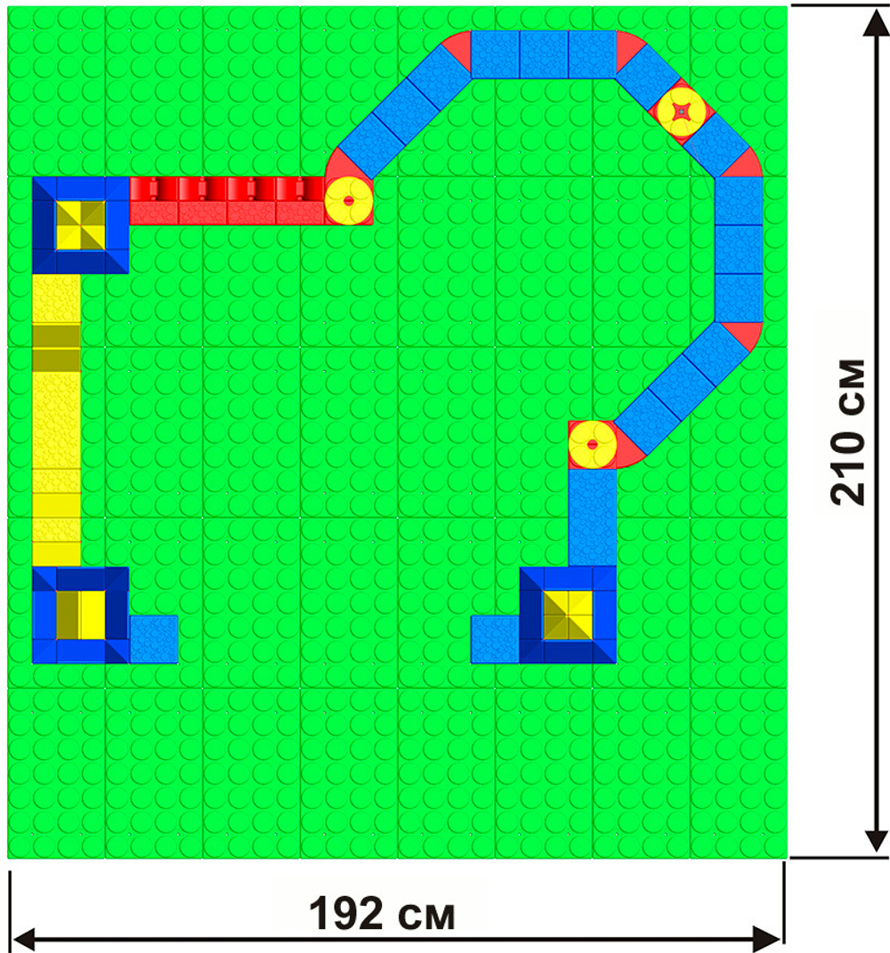 Конструктор Leco Крепости GigaBloks 10"