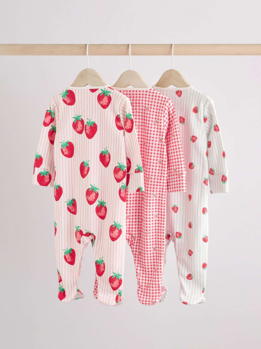 Комбинезон / Cлип для малышей Next E18-361, 3 шт., Красный, Бежевый