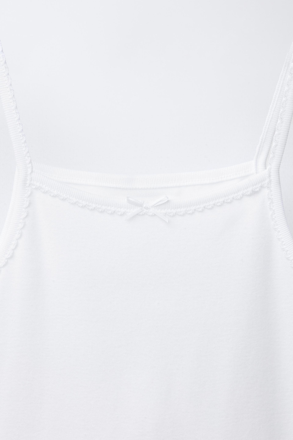 ZARA НАБОР ИЗ ДВУХ ТОПОВ, БЕЛЫЙ