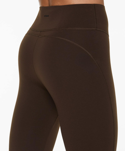 OYSHO Легинсы до щиколотки Compressive Running с высокой посадкой, 65 см, темно-коричневый