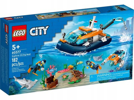 Конструктор LEGO City Исследовательская лодка для дайвинга 60377