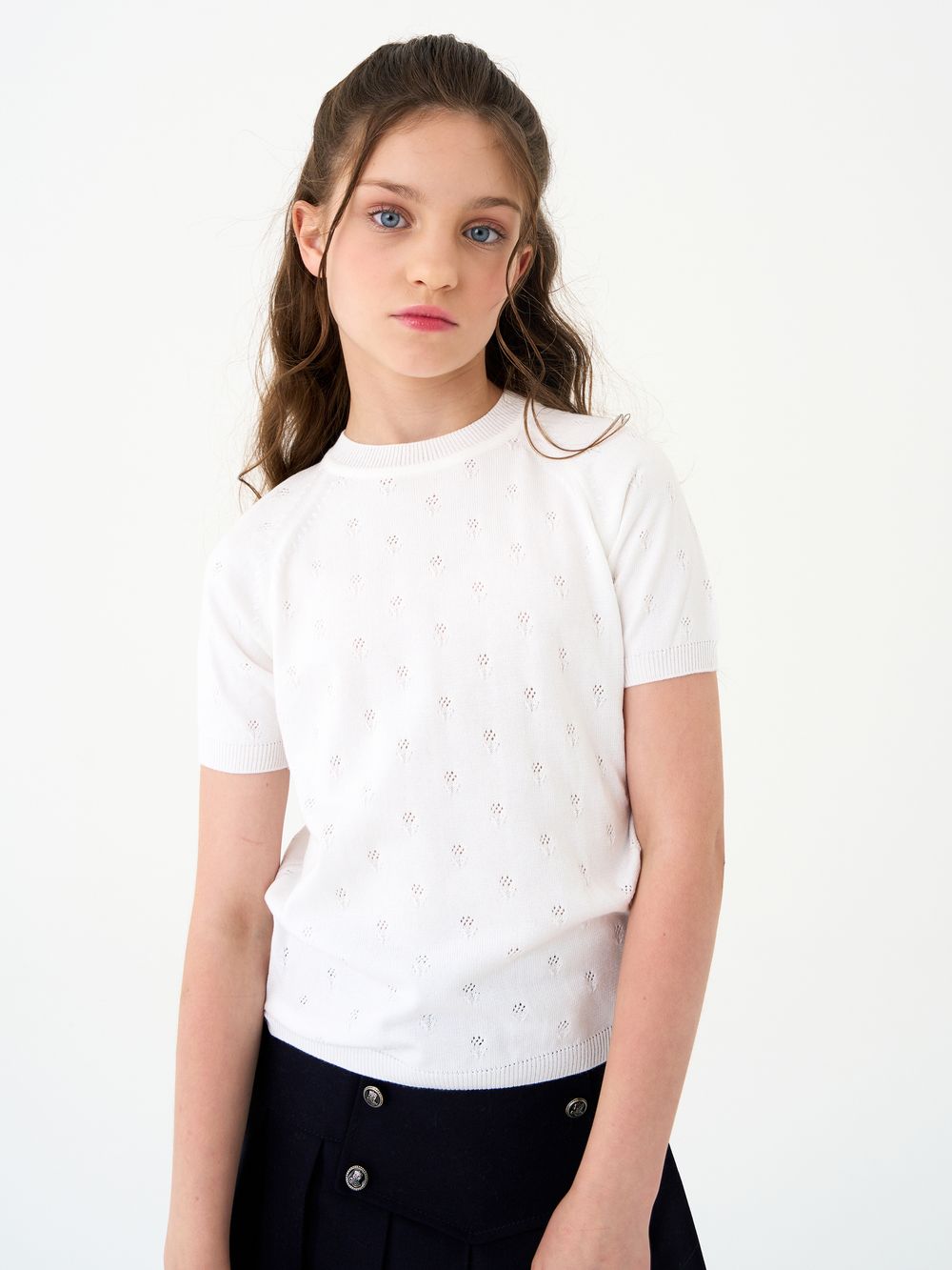 Джемпер для девочки 1384 белый