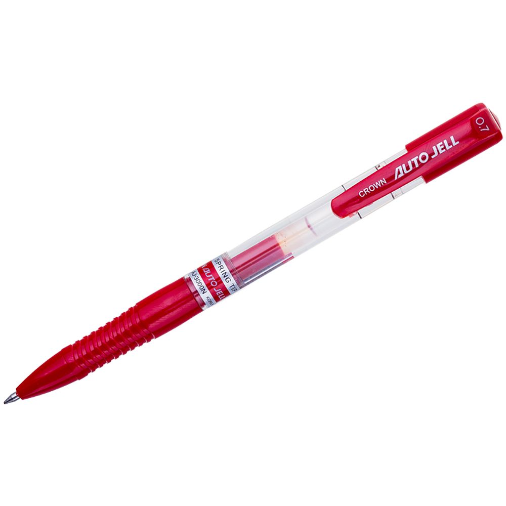 Ручка гелевая автоматическая Crown "Auto Jell" синяя, 0,7мм