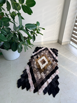 Меховой Коврик прикроватный накидка на кресло из овчины