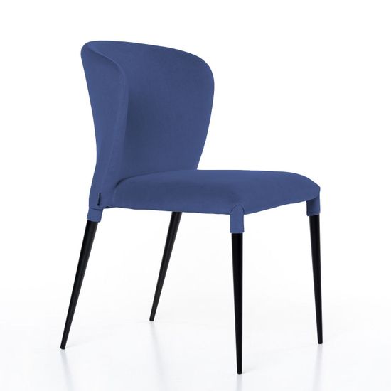 Стул Albert (Альберт), бархат синий 29