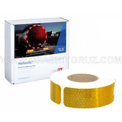 Жёлтая светоотражающая лента 104R для цистерны