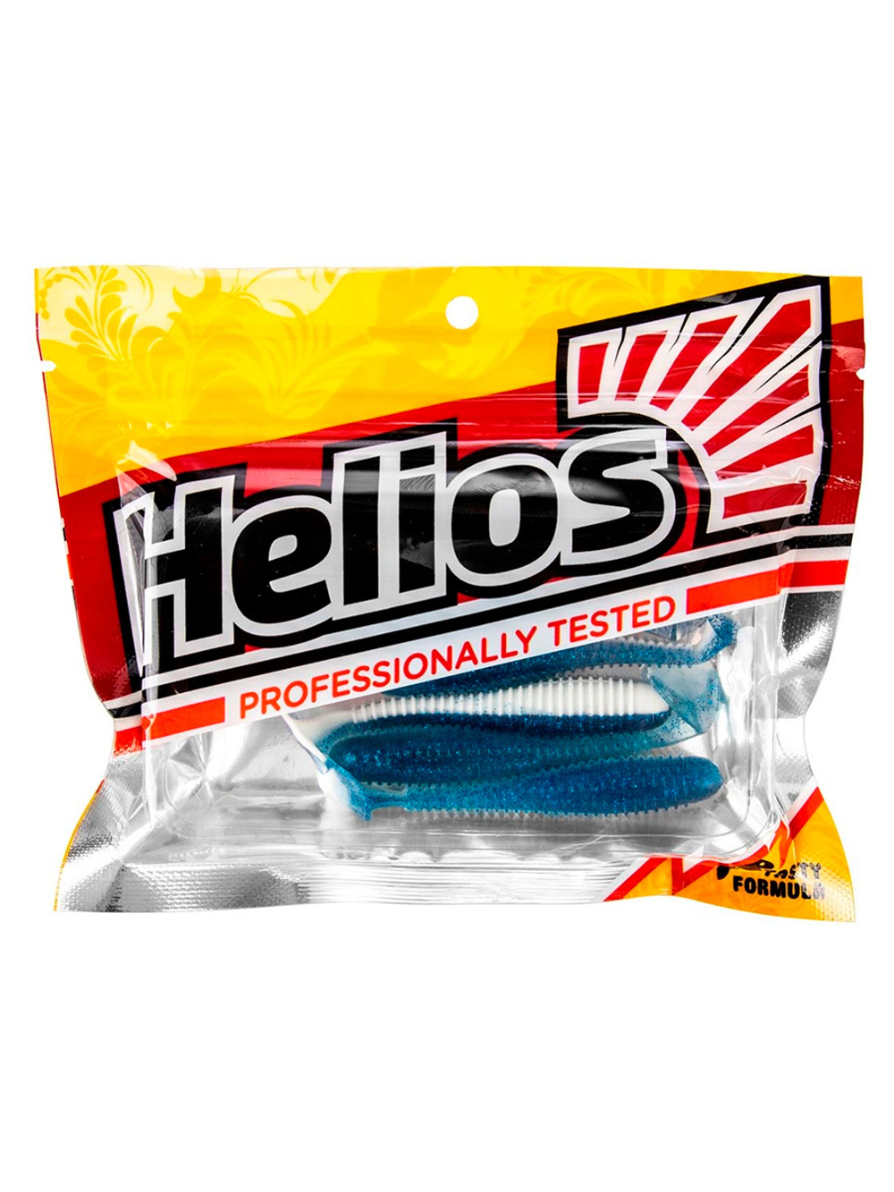 Виброхвост Helios Catcher 3,55"/9 см Black & Pearl 5шт. (HS-2-028)