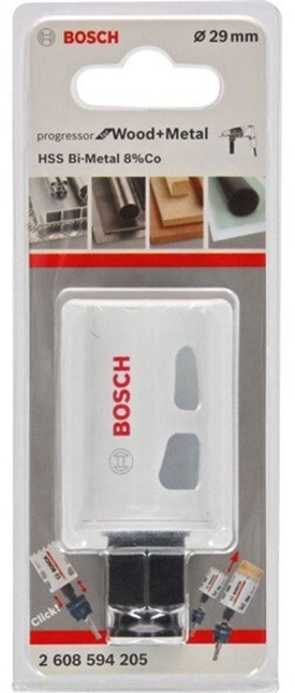 Биметаллическая коронка BOSCH BiM PROGRESSOR 29 mm, NEW