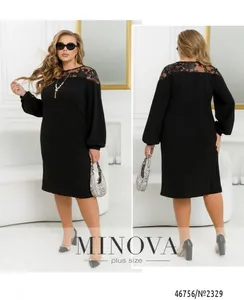Платье 2329-черный Minova