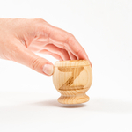 Деревянная рюмка (стопка, шот) из древесины сибирского кедра для крепких напитков. R43