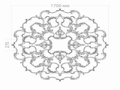 Розетка RODECOR 87045RC 1700*1700 мм