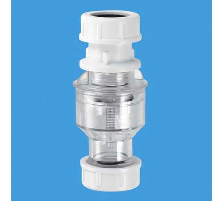 Канализ. обр. клап. верт.(сифон для кондиционера) (прозр.)тип копрес.(D=19-23мм.) McALPINE TUN5-CL