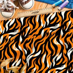 Ткань Барби фантазия на тему тигриных полосок