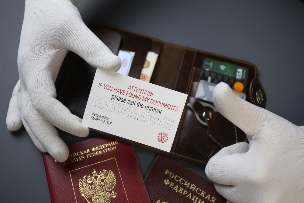 Обложка для паспорта и автодокументов (нат. кожа, цвет коричневый) EDC Shokuroff knives коготь