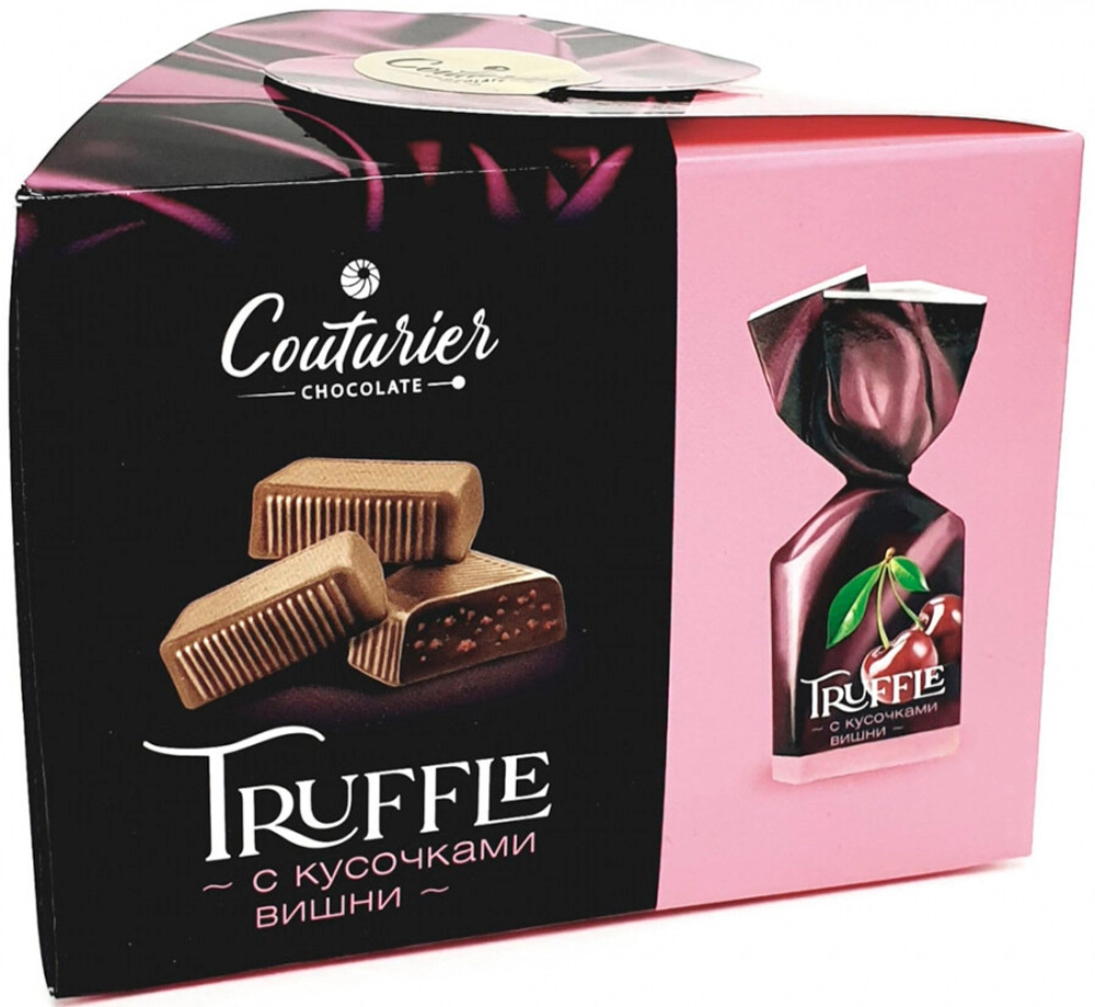 Шоколад Труфф-ле Конфеты с Кусочками Вишни / Truff-le Candies with Cherry 125г