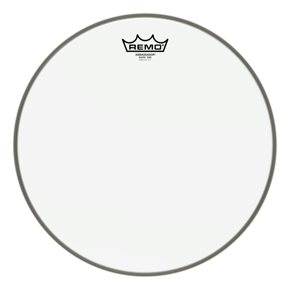 REMO SA-0314-TD AMBASSADOR 14" CLEAR SNARE SIDE однослойный нижний прозрачный пластик для малого барабана.