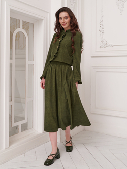 Жакет вельвет укороченный