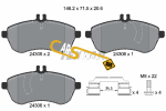 TEXTAR - 2430601-TET - Brake Pad Set, disc brake