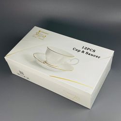 Lenardi 164-001 Чайный набор 12пр. 200мл в под.уп.(х6)Фарфор