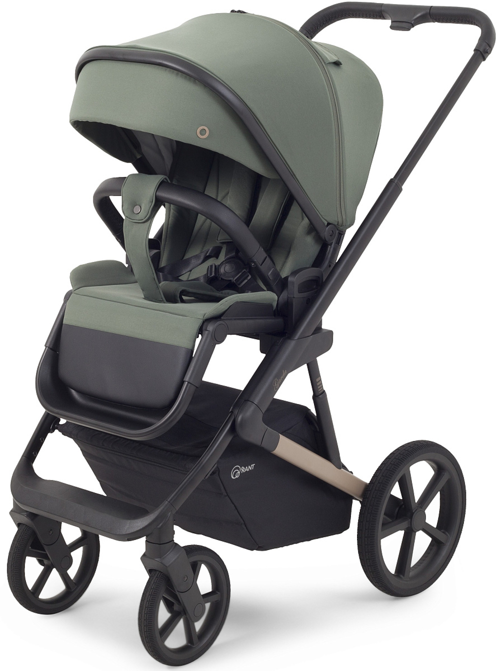 Детская коляска Rant Garda 3 в 1 с автокреслом Cruise Grey Olive