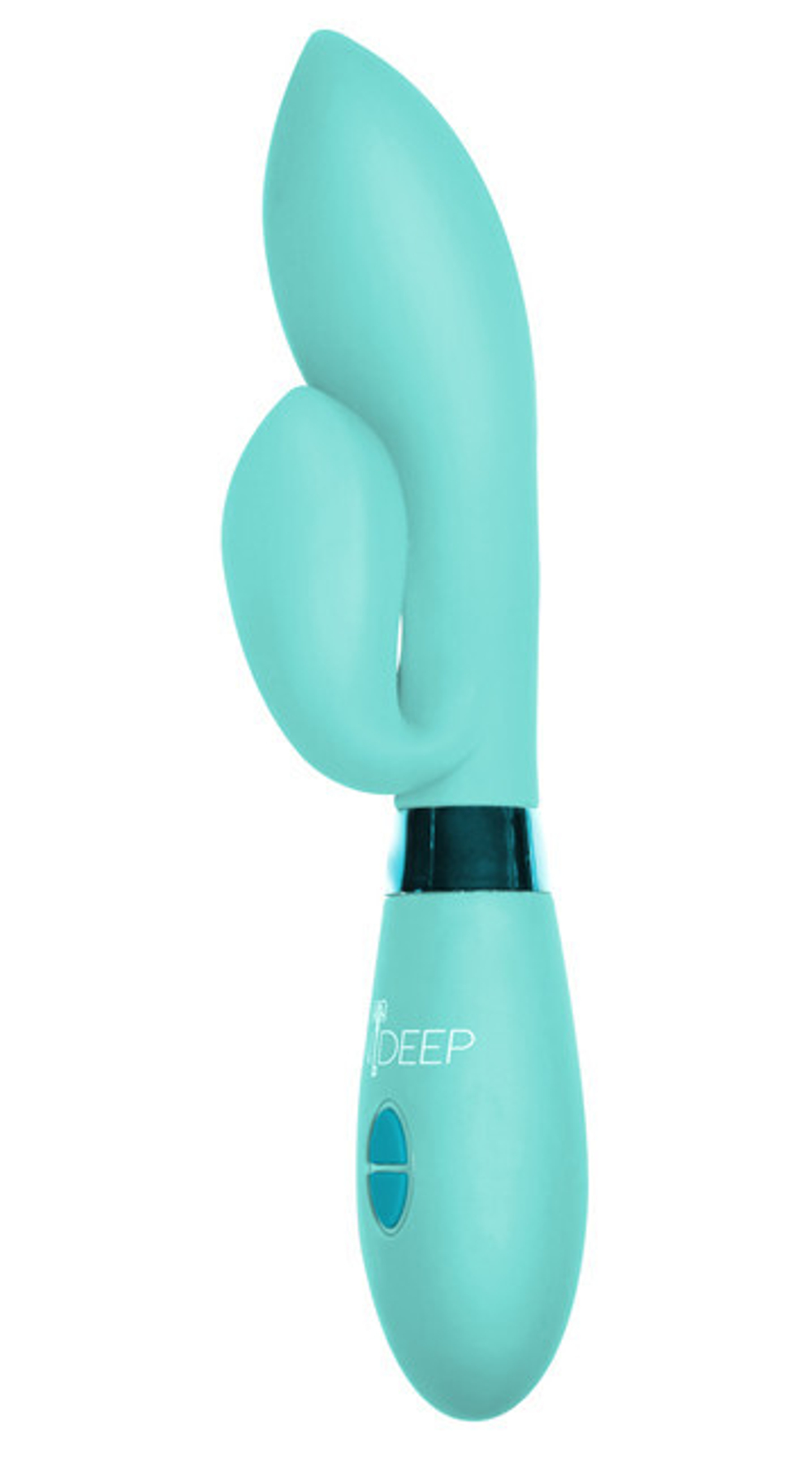 Вибратора GINA с двойной стимуляцией, 10 режимов вибрации (Цвет: Бирюзовый)