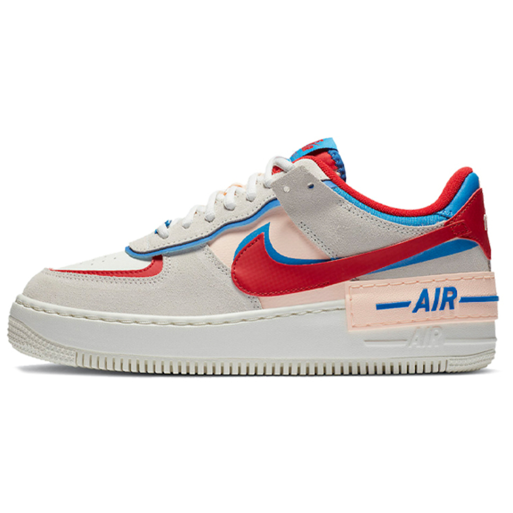 Кроссовки Nike Air Force 1 Shadow GS Sail Royal Red