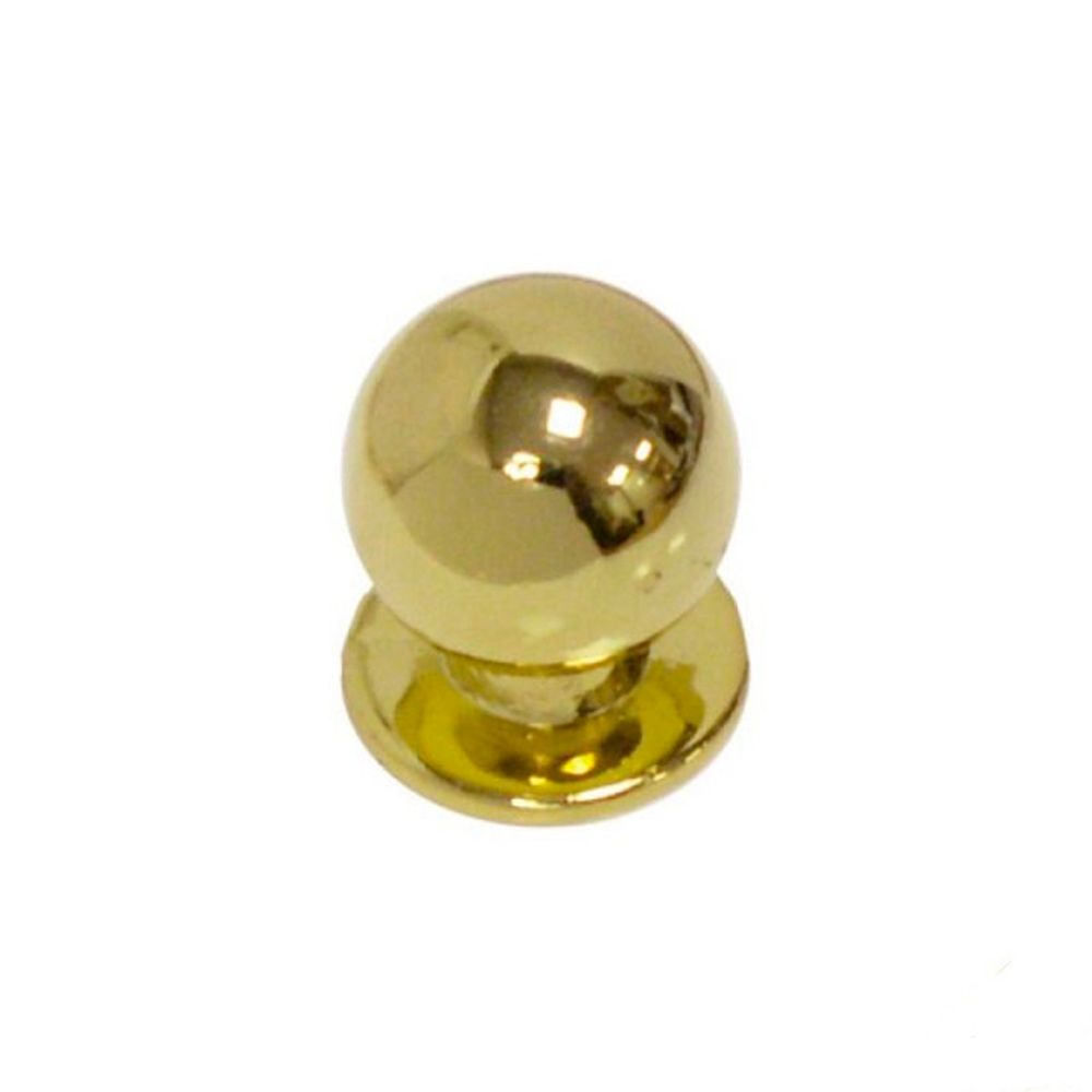 Ручка мебельная кнопка KL-288 PB золото D-20mm